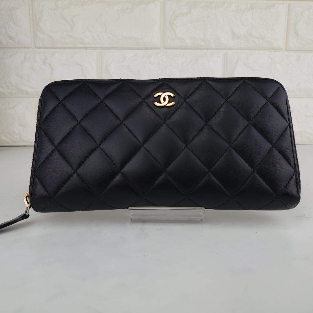 【ムックさま用】シャネル　マトラッセ　ラウンドファスナー長財布　1206