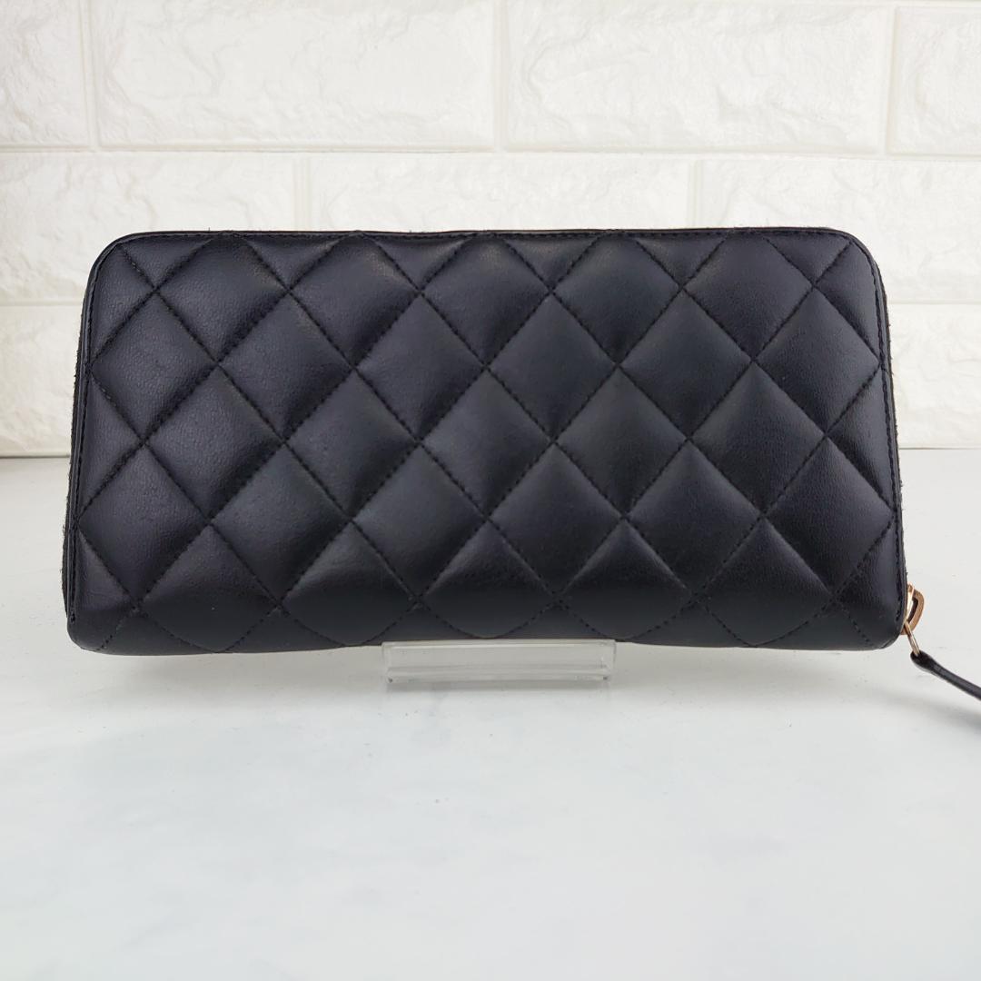 【ムックさま用】シャネル　マトラッセ　ラウンドファスナー長財布　1206