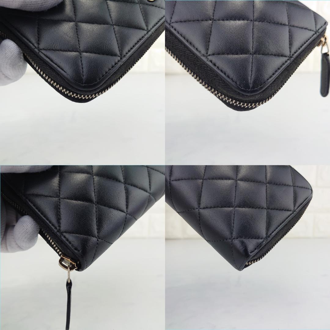 【ムックさま用】シャネル　マトラッセ　ラウンドファスナー長財布　1206