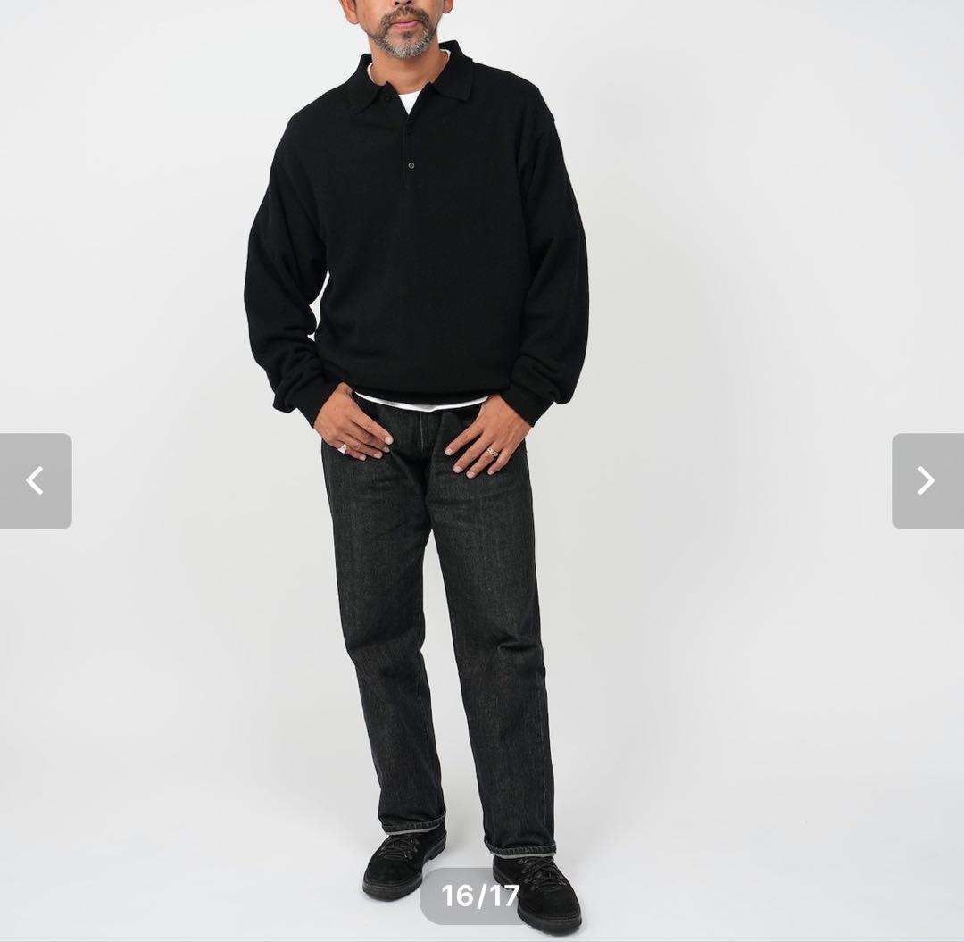 OVY Wool Cashmere Warm Knit Polo Mサイズ