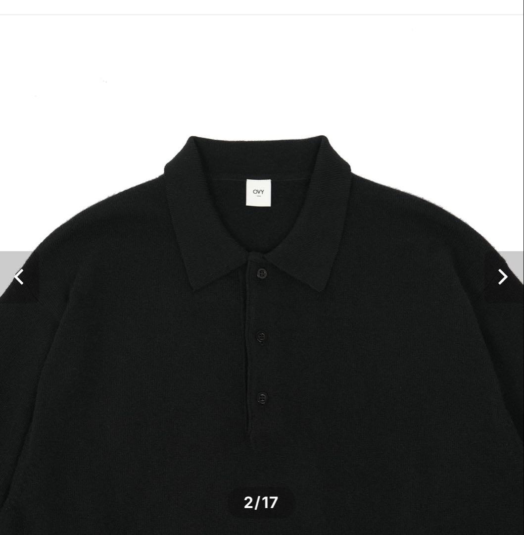 OVY Wool Cashmere Warm Knit Polo Mサイズ