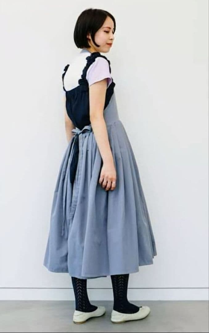 新品 Dean &DeLuca ×ビームス フレアエプロンドレス グレー 完売品