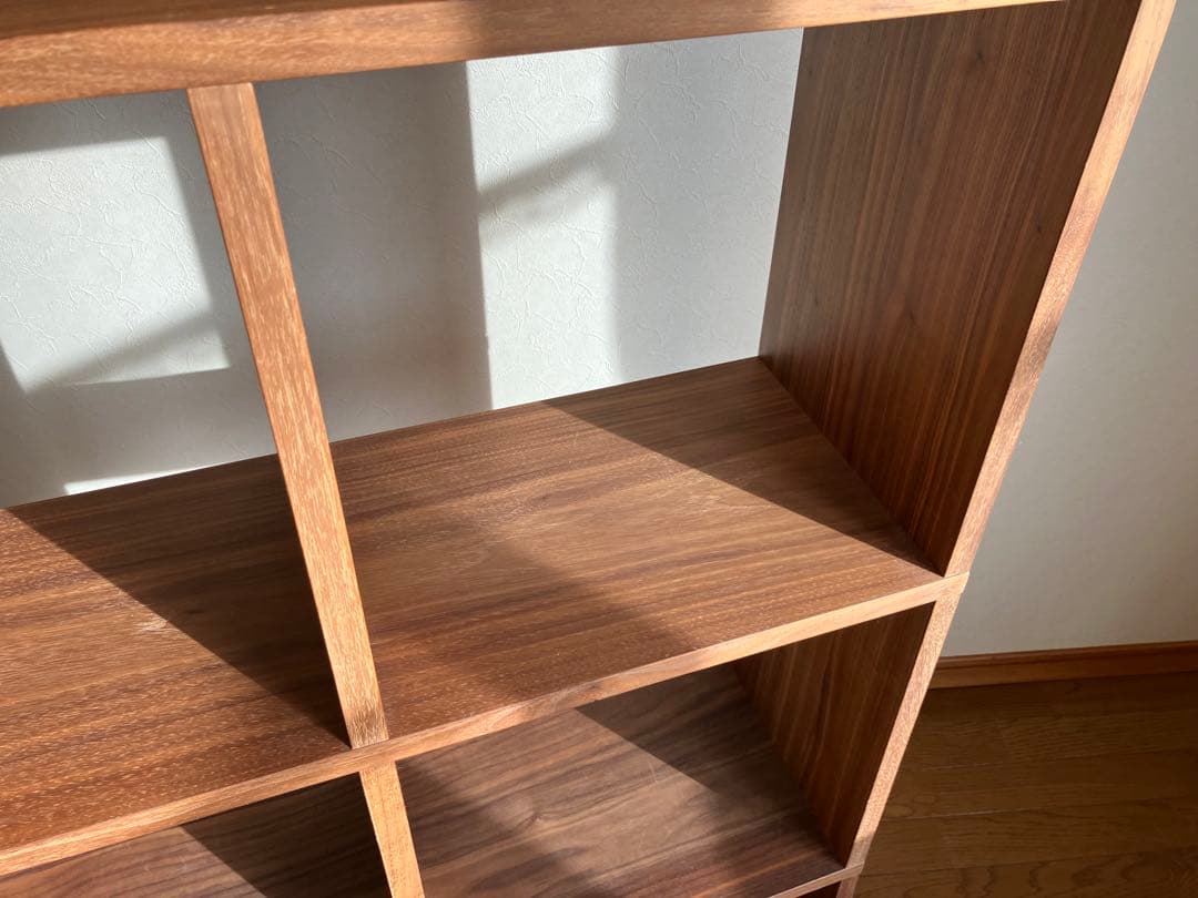無印良品 スタッキングシェルフセット 5×3 ウォールナット 本棚 間仕切り