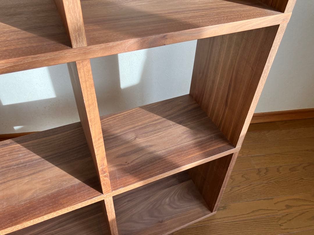 無印良品 スタッキングシェルフセット 5×3 ウォールナット 本棚 間仕切り