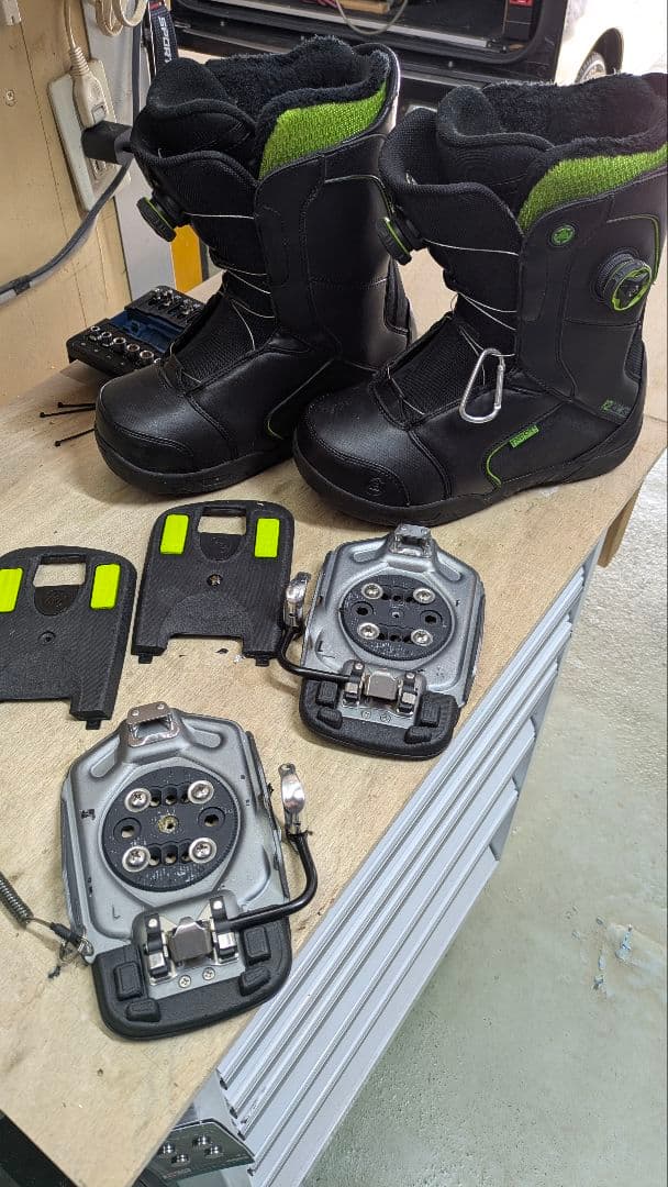 K2クリッカーブーツとビンディングのセット