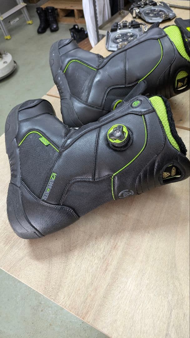 K2クリッカーブーツとビンディングのセット