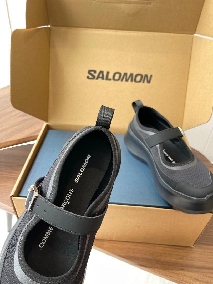 SALOMON COMME des GARCONS ブラック スニーカー 美品