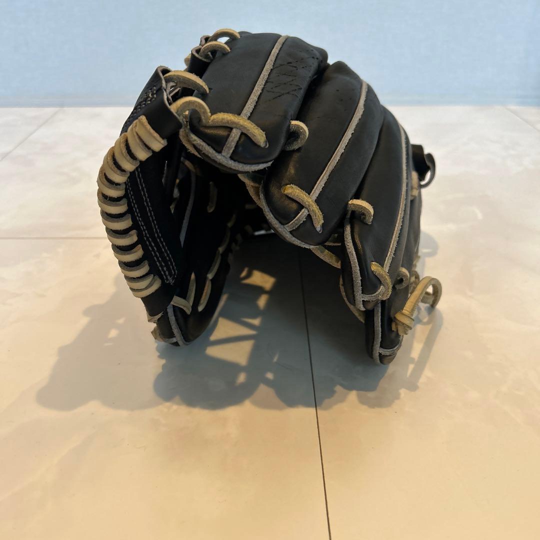 R-GRACE 041 硬式用グローブ 黒 レザー 袋付き 商品詳細- ブランド:R