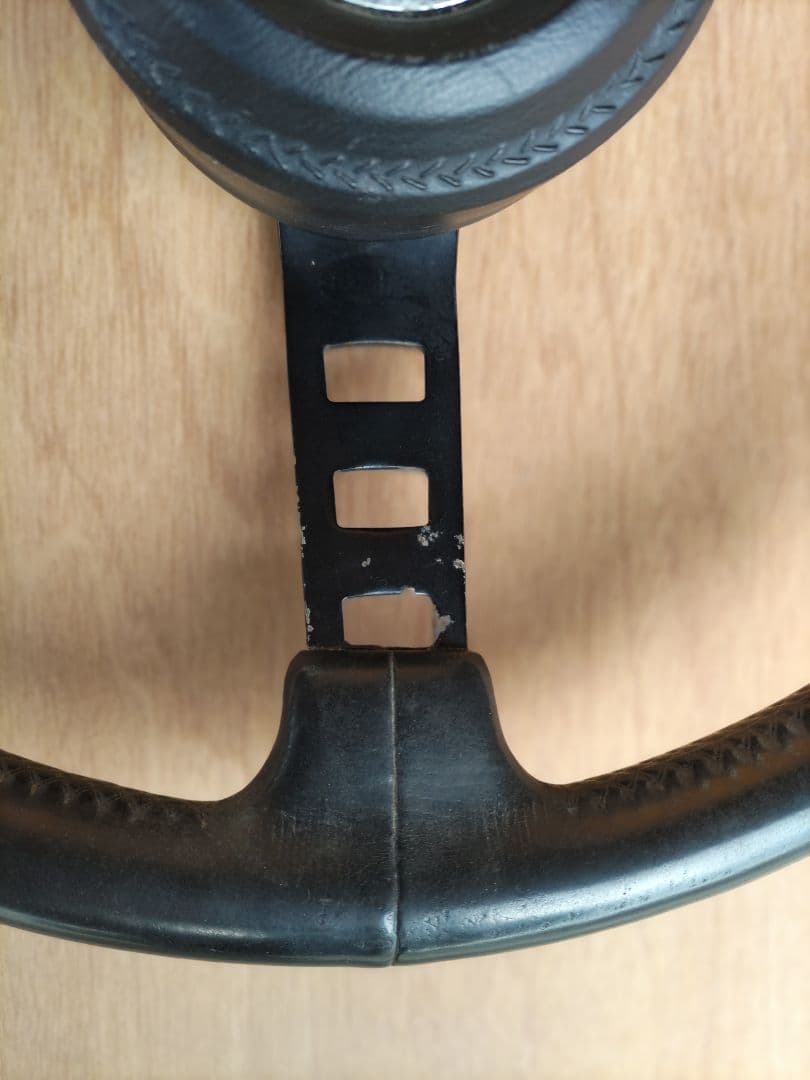 hako_pmcsさん専用　 ダットサンコンペ　 ステアリング 3スポーク 黒