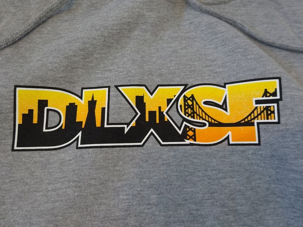 新品 DLXSF パーカー グレー Mサイズ DLX SF スケートボード