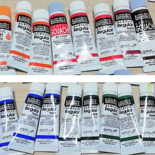 アクリルガッシュリキテックスターナー他芸大美大