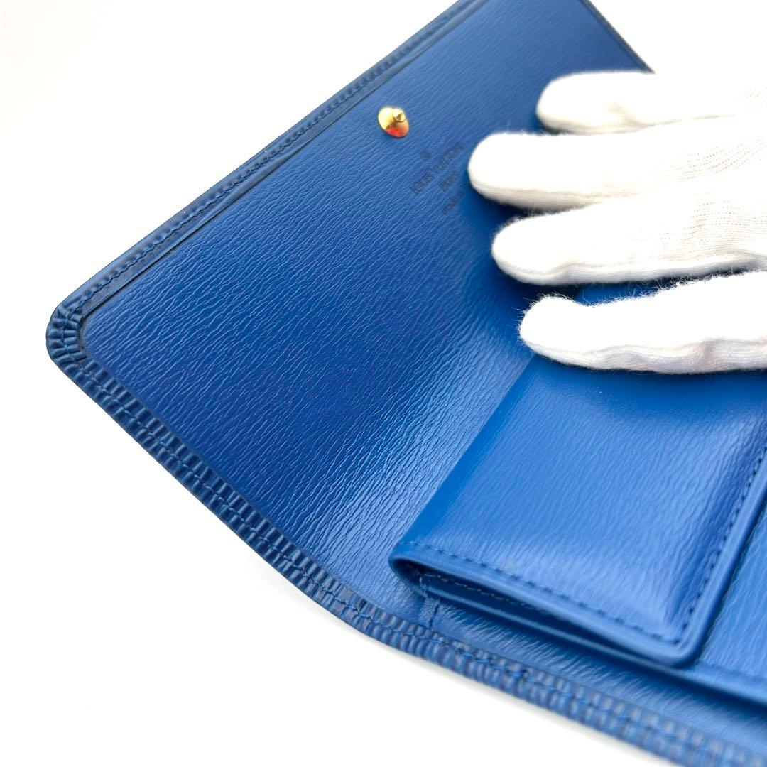 LOUIS VUITTON ポルトトレゾール インターナショナル エピ 青 - メルカリ