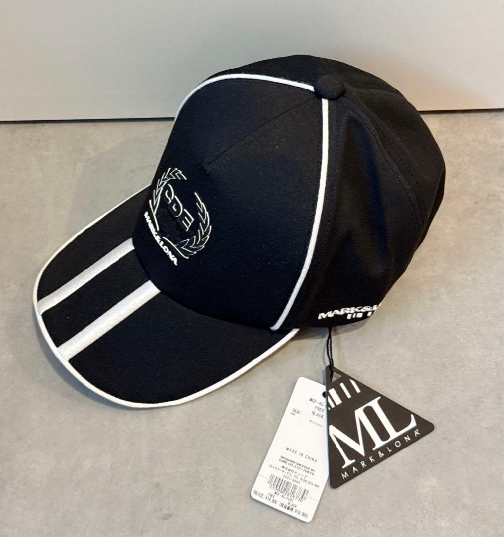 新品 ★ MARK&LONA キャップ 帽子 マーク&ロナ ブラック 正規品