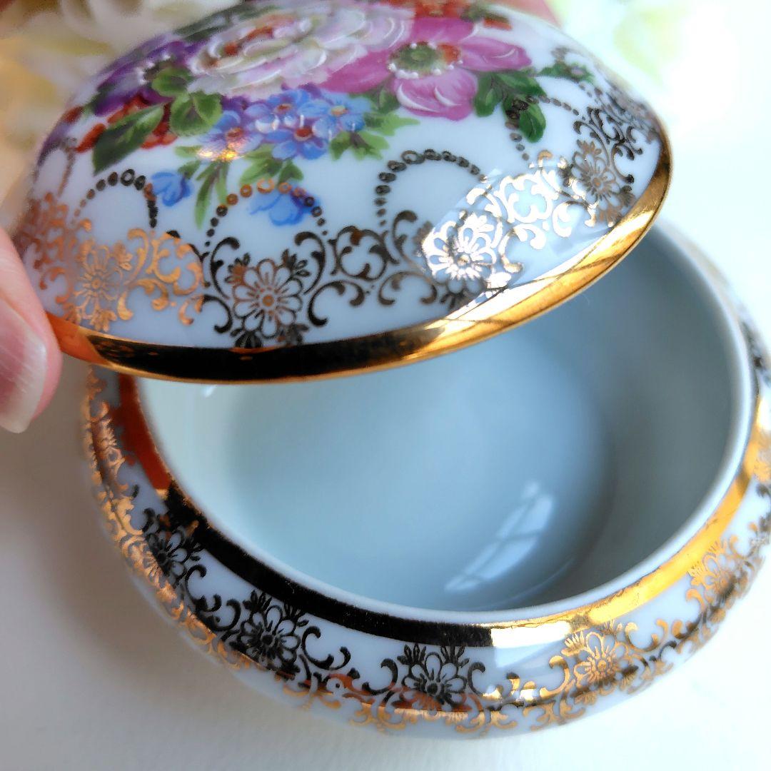 アンティーク　リモージュ　小物入れ　キャンディBOX