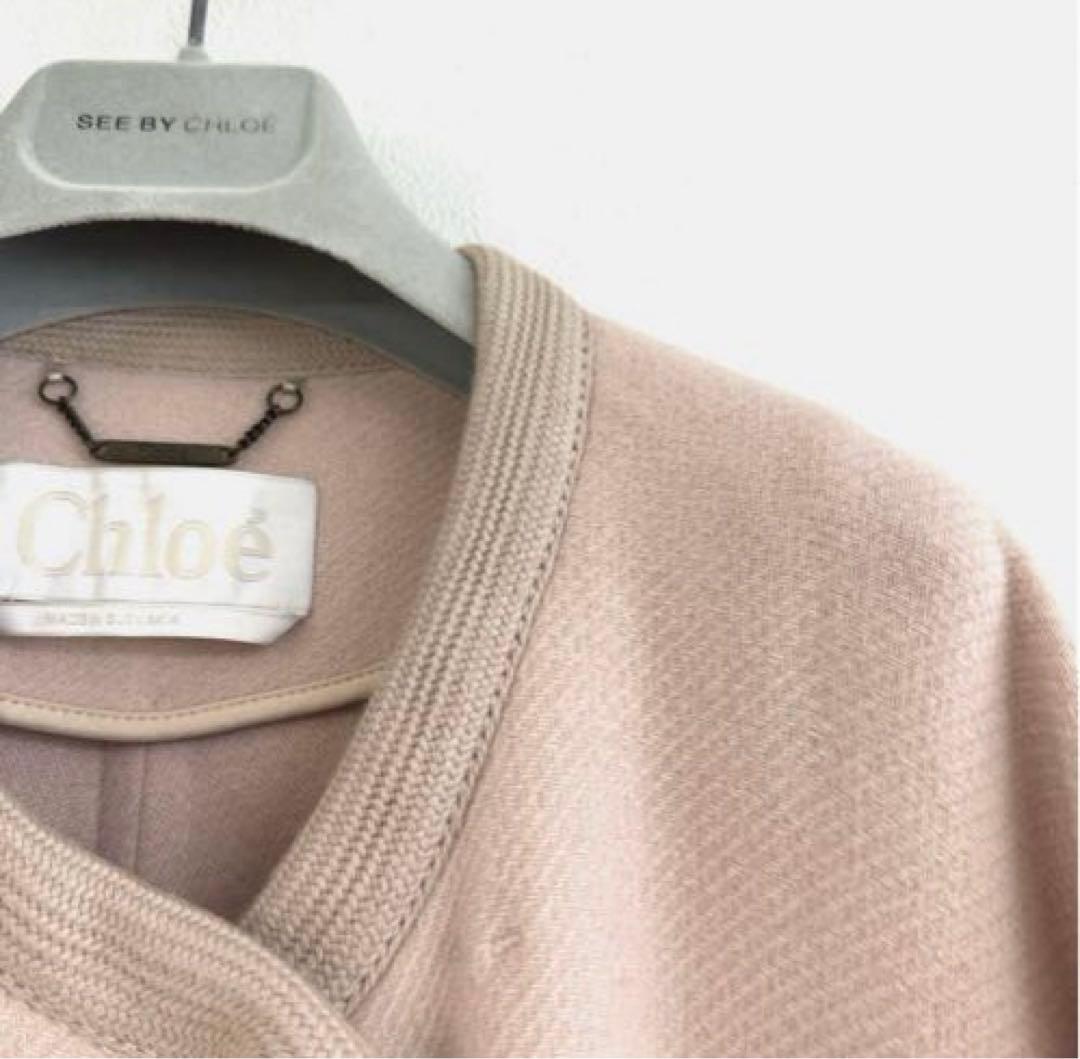 クロエChloe 人気のノーカラーウールコート☆大草直子さん着用 30万