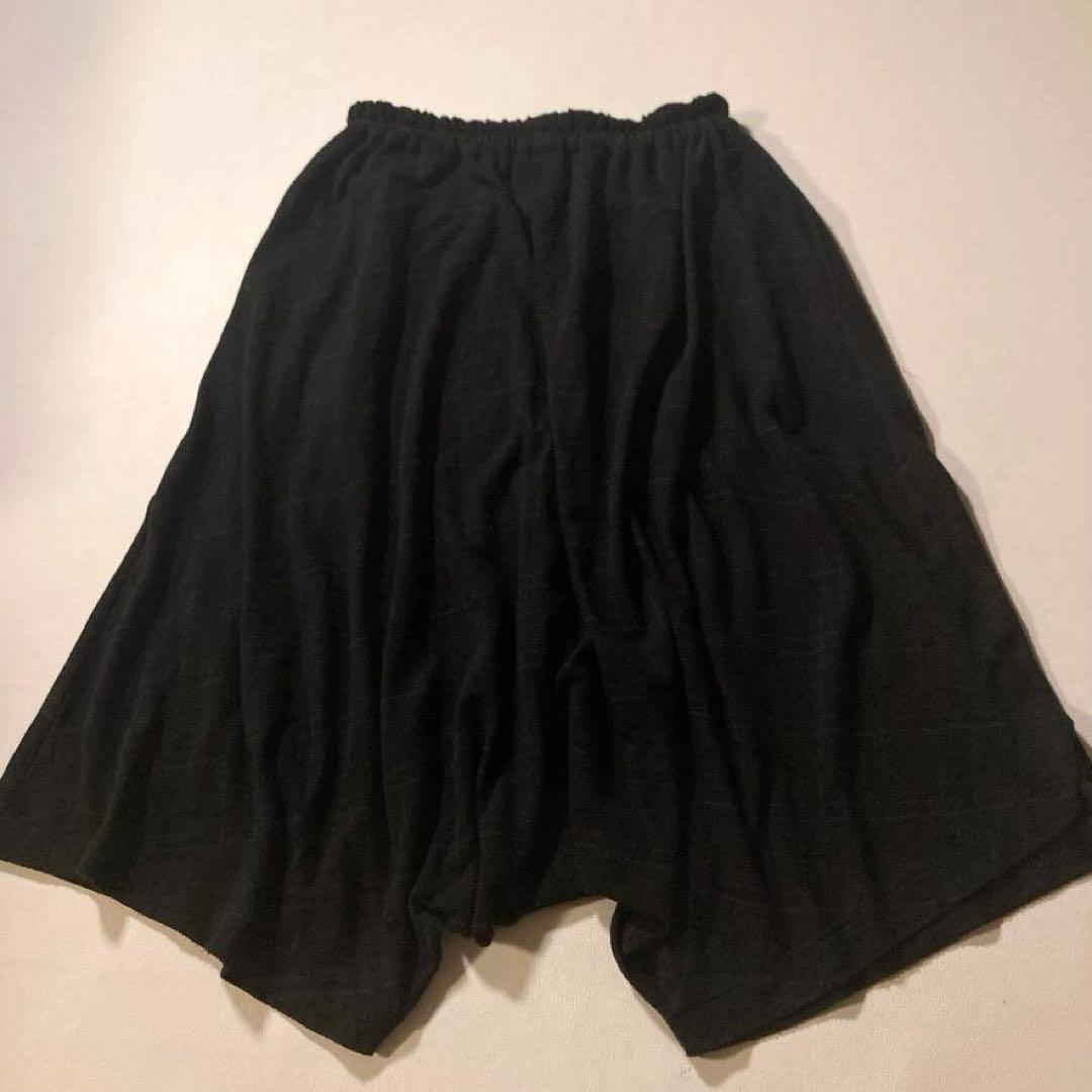 【美品】ヨウジヤマモトプリュスノアール　変形 サルエルパンツ シアー ストライプ