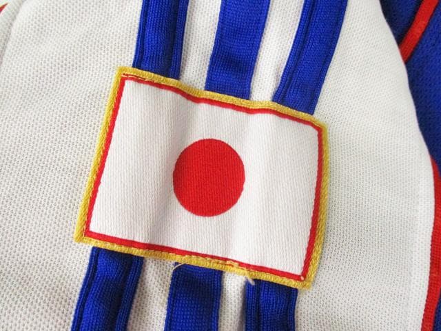 2001年 日本代表(H)選手用 #2上村 adidas ☆1668t