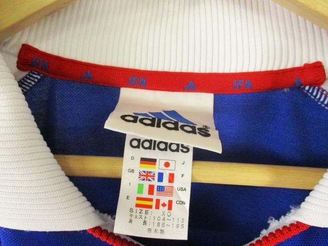 2001年 日本代表(H)選手用 #2上村 adidas ☆1668t