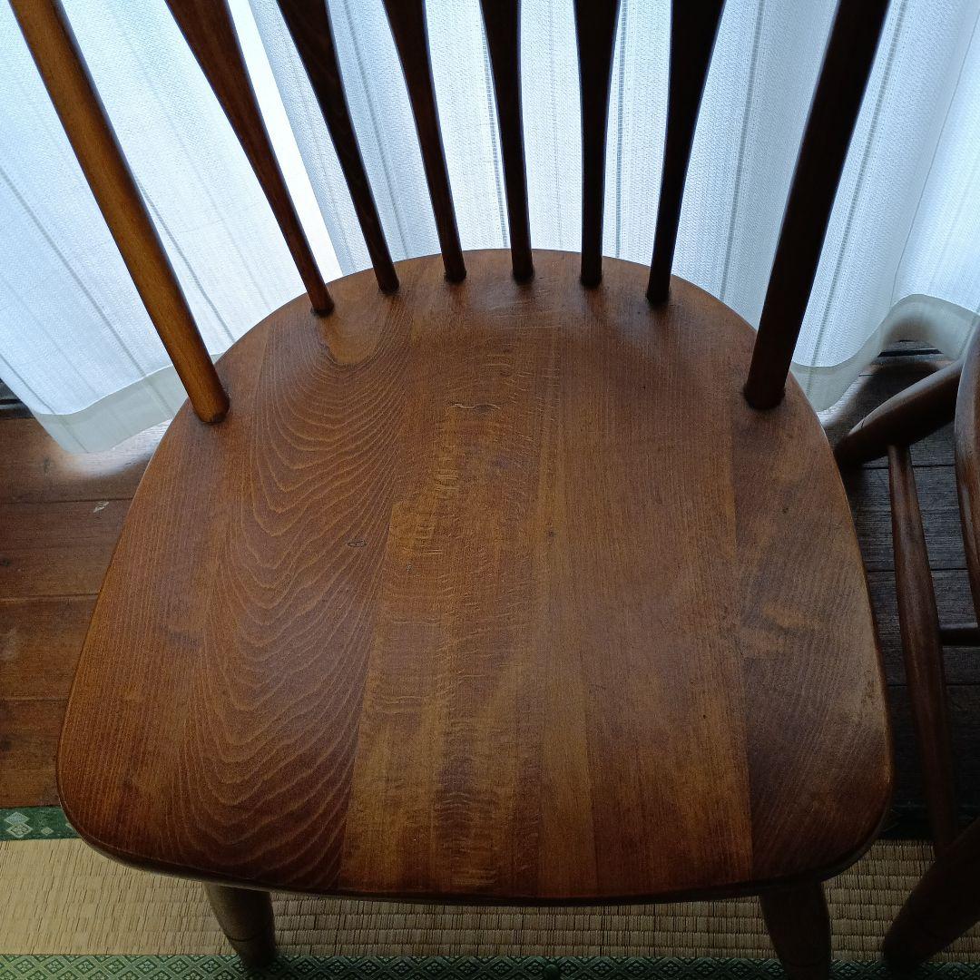 柏木工（KASHIWA） ヴィンテージ　ウィンザーチェア4脚