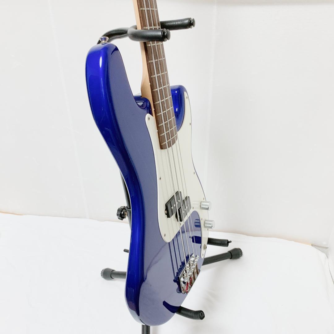 美品 Squier スクワイヤー プレシジョンベース プレベ 青 ブルー