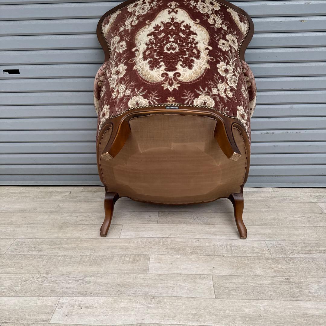 karimoku 金華山カリモク 1人掛けソファ 鋲打ち ヴィンテージ