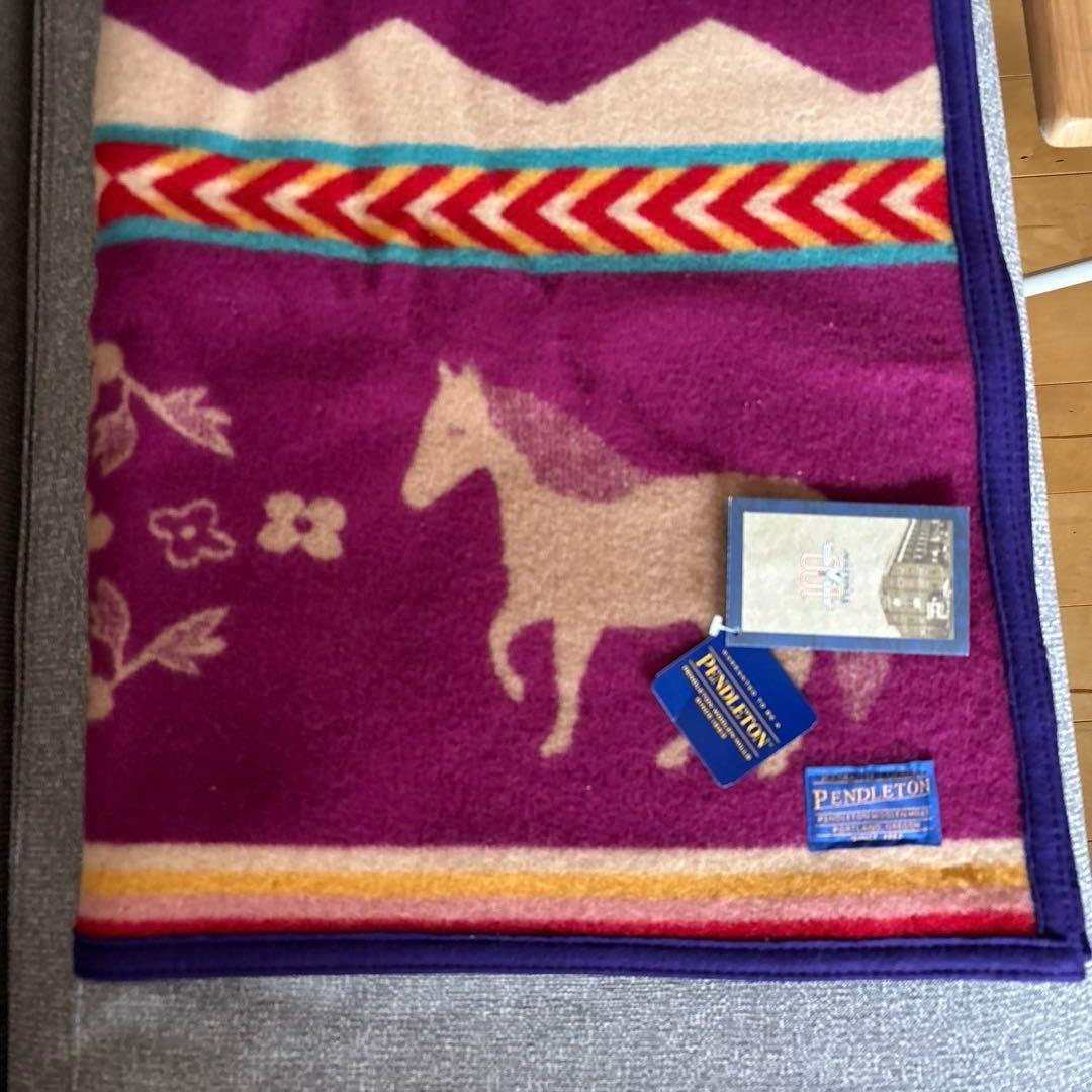 【新品•タグ付】ペンデルトン　ベビーブランケット　ポニー　pendleton