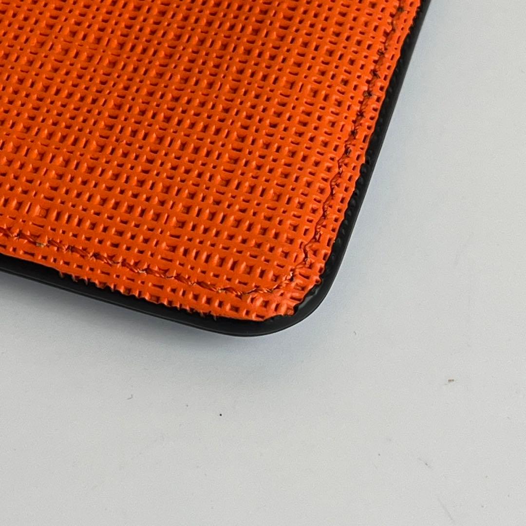 未使用級✨　MARNI ケース　ネックポーチ　ポーチ　バイカラー　レザー