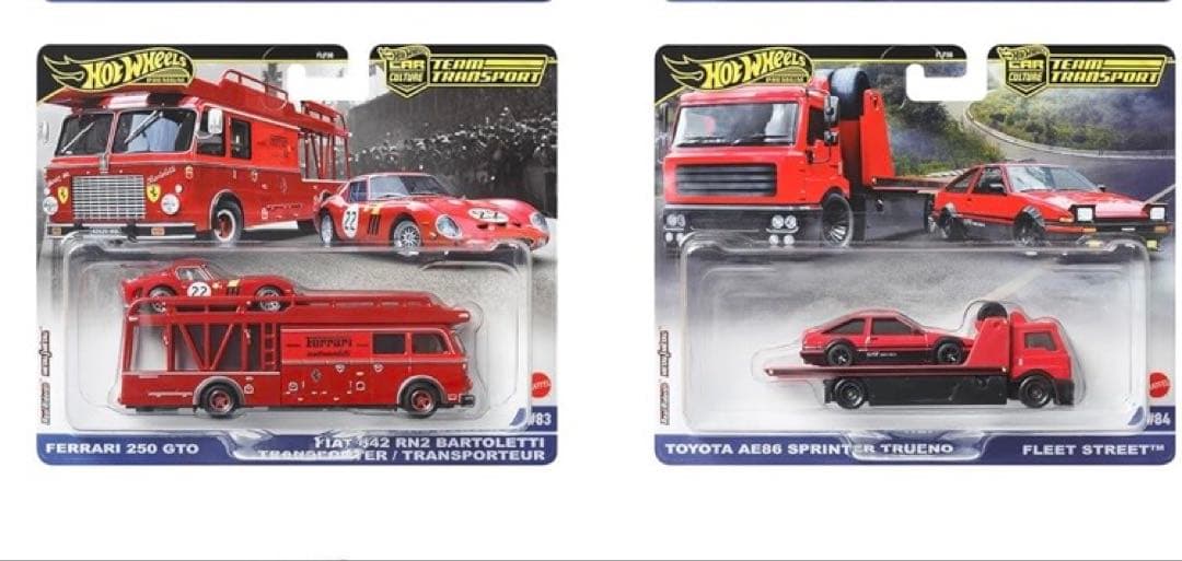 ホットウィールトランポ AE86スプリンタートレノ フェラーリ250GTO