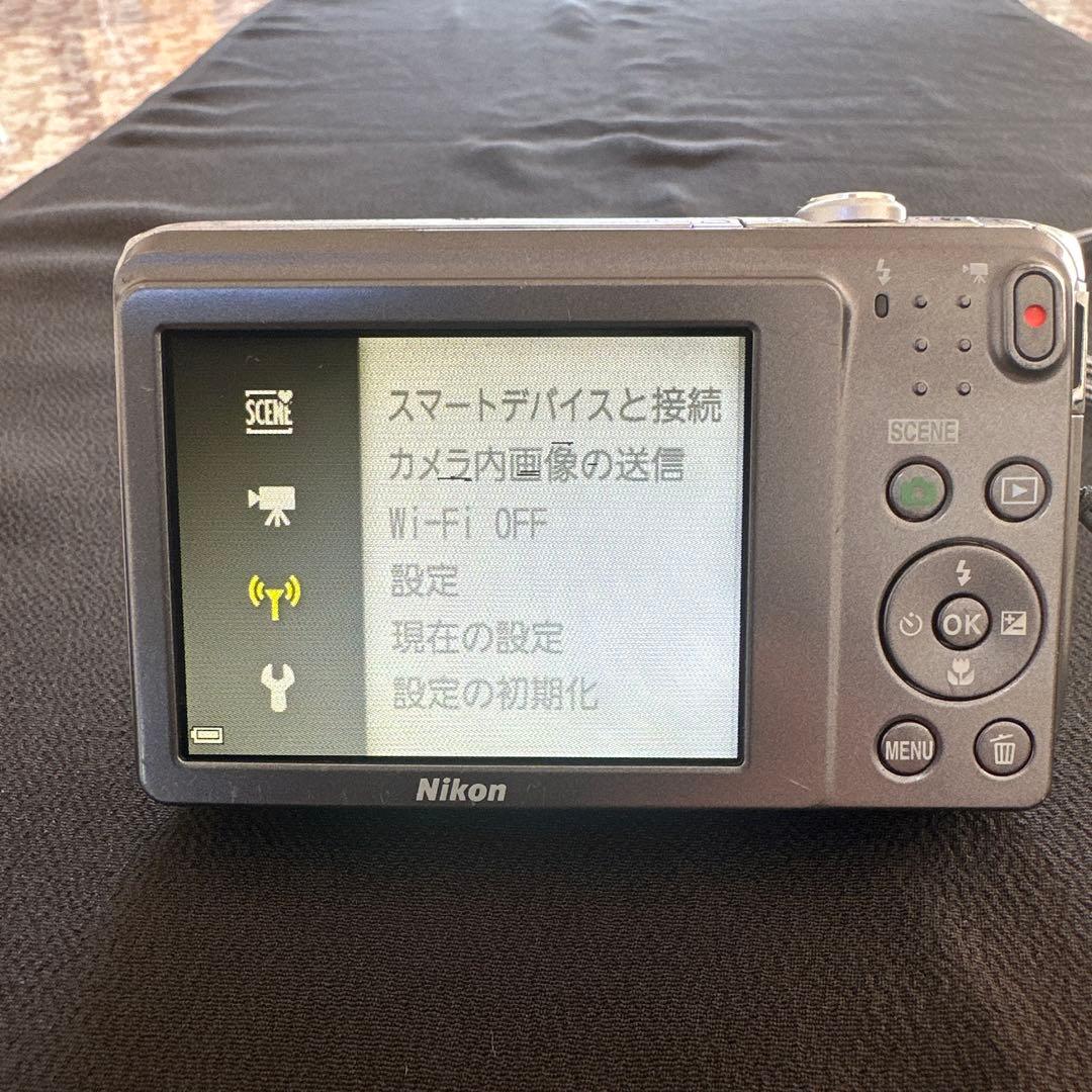 動作確認済　Nikon coolpix S3700 シルバー　 Wi-Fi対応