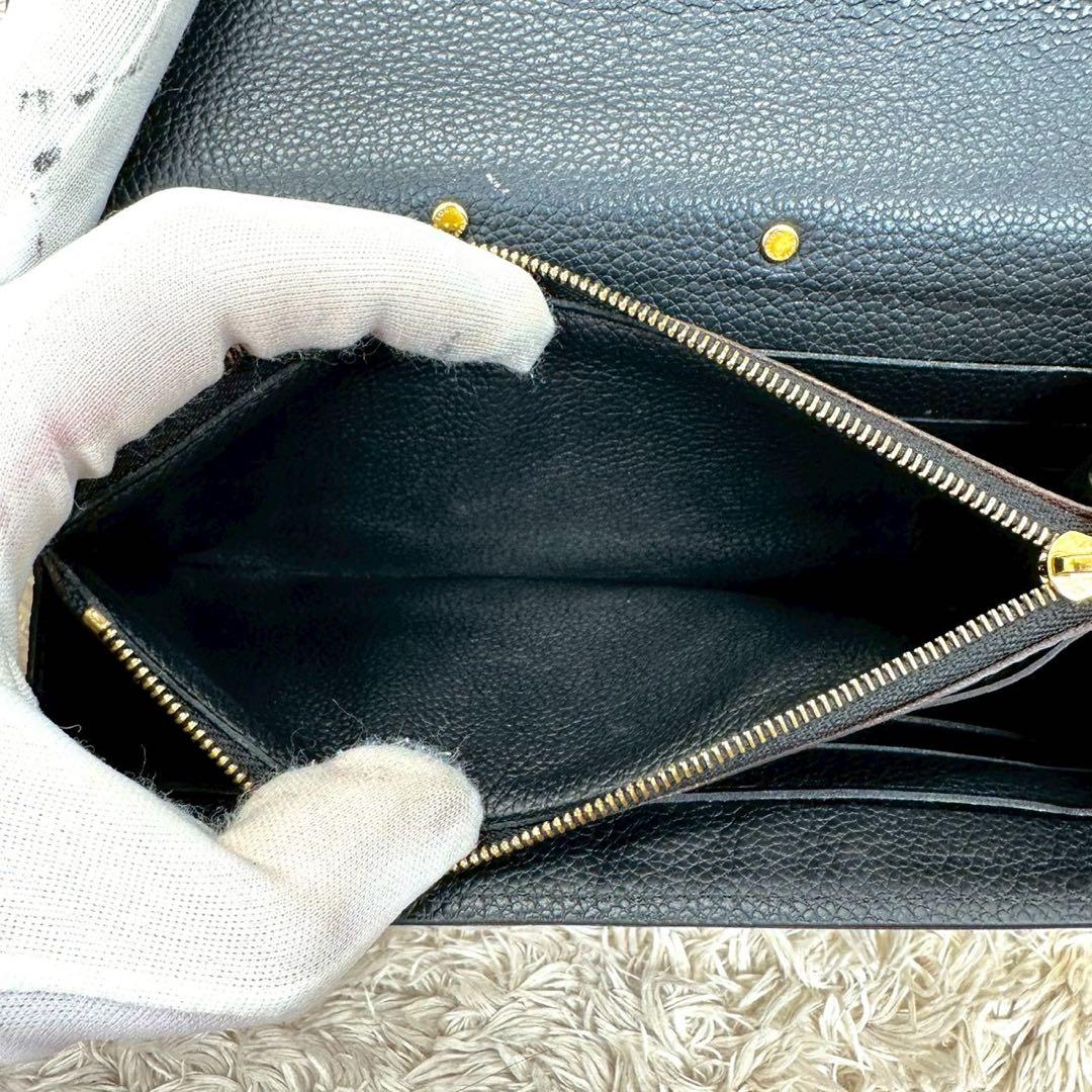 【美品】ルイヴィトン 長財布 ブラウン ポルトフォイユ パラス M58415