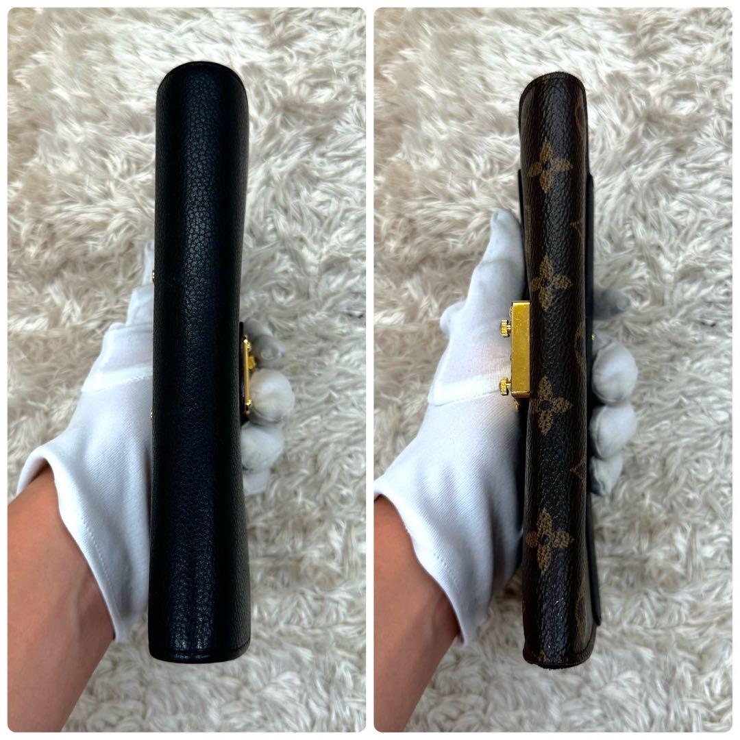 【美品】ルイヴィトン 長財布 ブラウン ポルトフォイユ パラス M58415