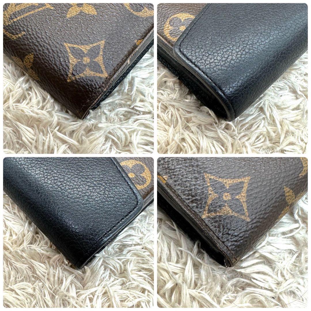 【美品】ルイヴィトン 長財布 ブラウン ポルトフォイユ パラス M58415