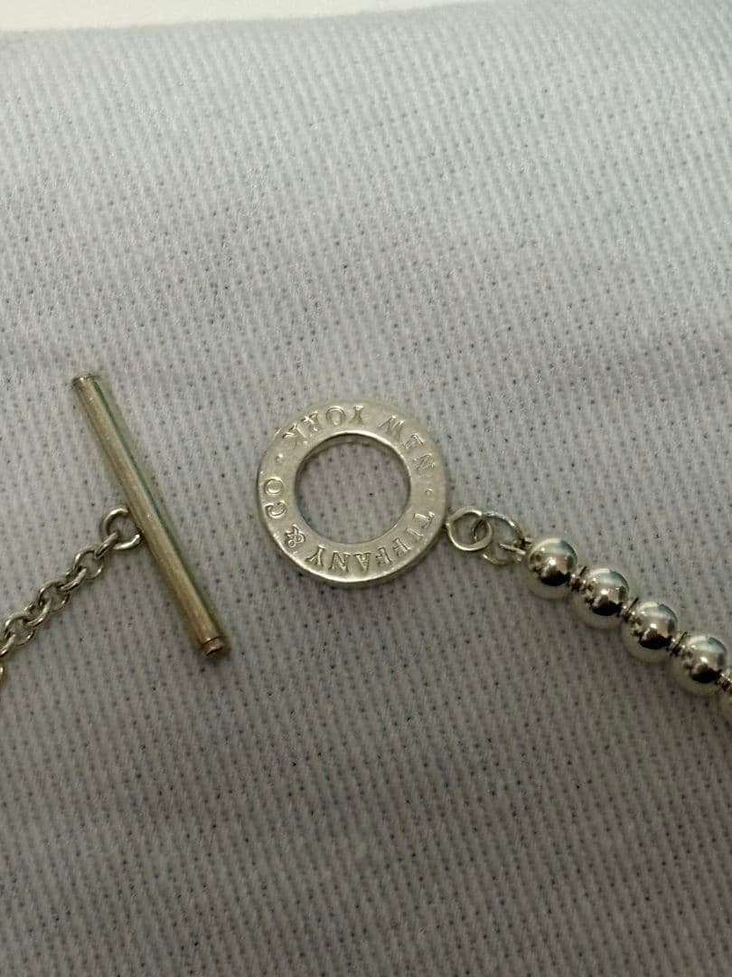 Tiffany & Co. シルバーブレスレット　ボールチェーントグル