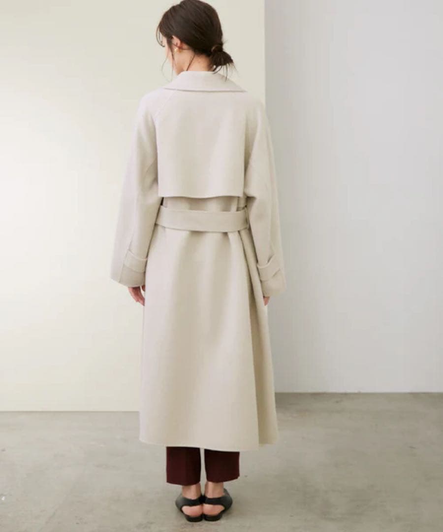 【ROPE】リバーメルトントレンチコート　38 ベージュ