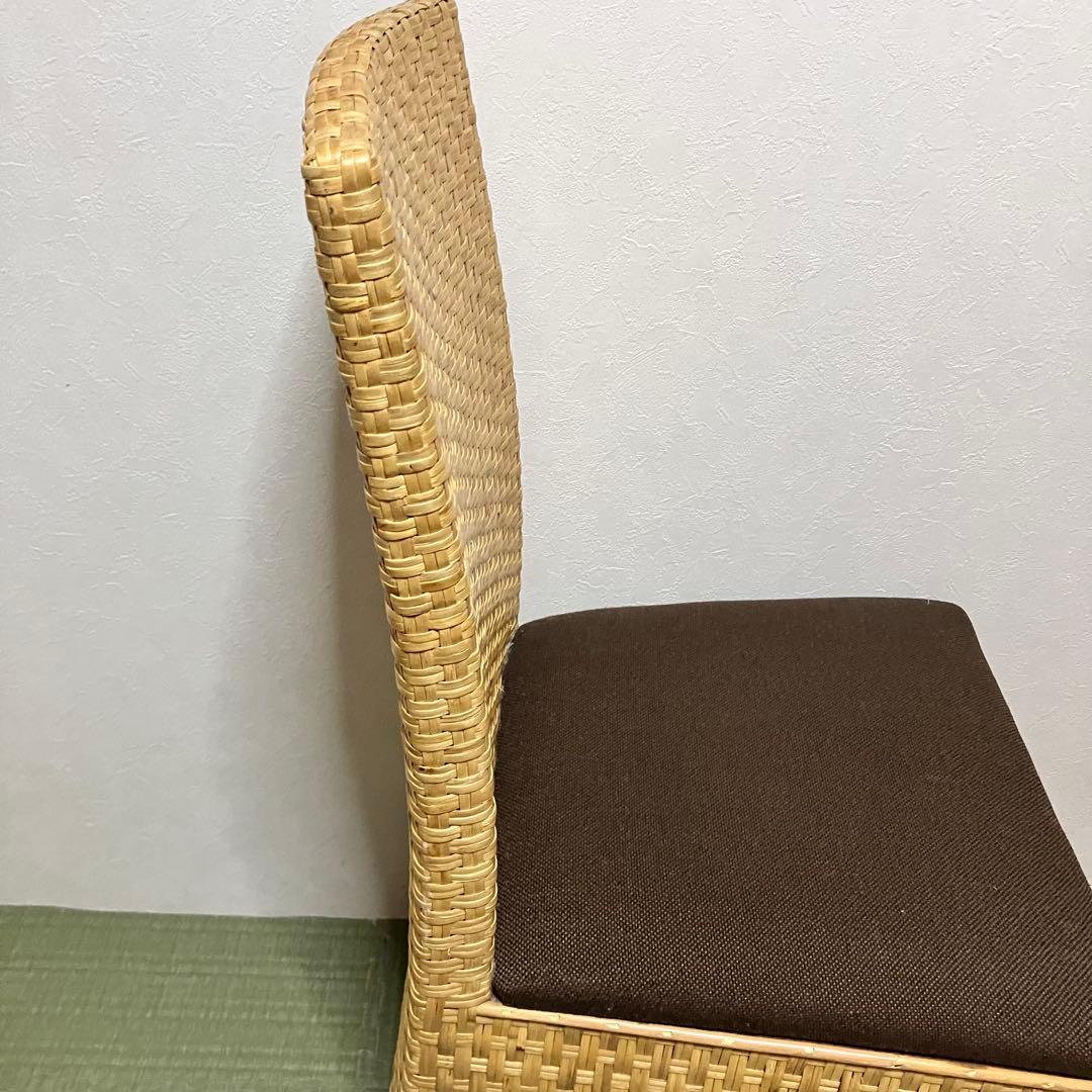 【希少】桜屋工業 チェリーファニチュア ラタンチェア 編み込み