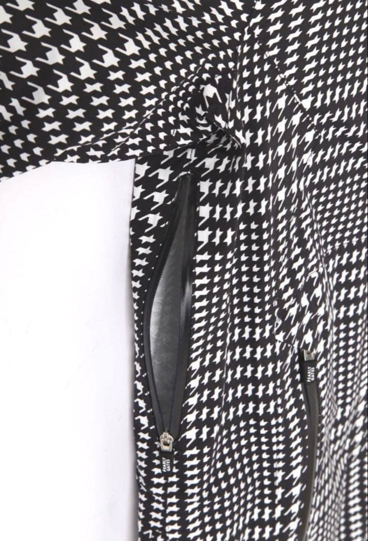 新品 パーリーゲイツ ストレッチ 千鳥柄 レインウェア 上下 セットアップ 0