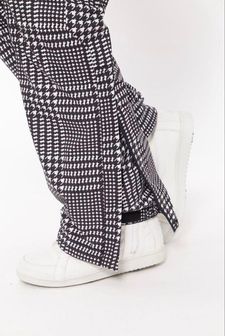 新品 パーリーゲイツ ストレッチ 千鳥柄 レインウェア 上下 セットアップ 0