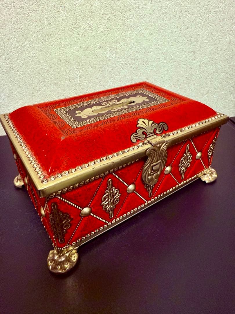 フランス　アンティーク　缶　メリーゴーランド　カルーセル　洋書　置物　本　貯金箱