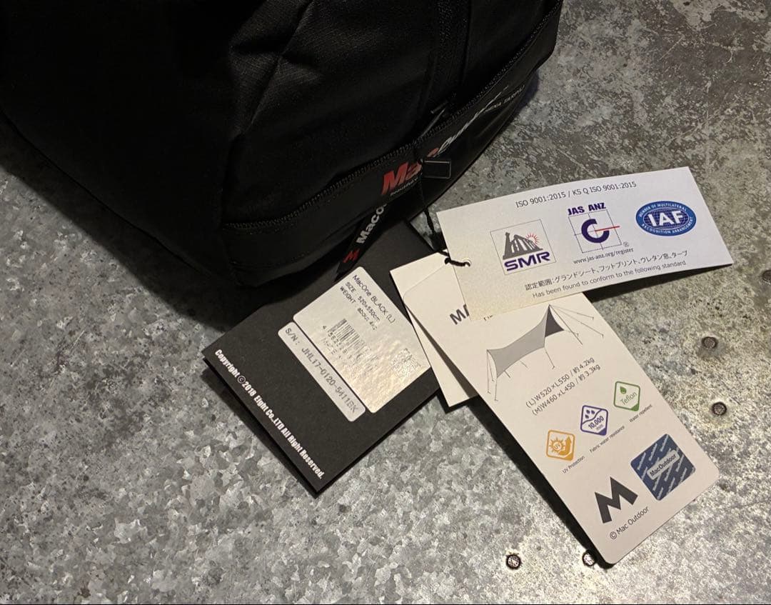 オ*ガ様 新品 Mac Outdoor MacOne マックワン ヘキサ ブラッ