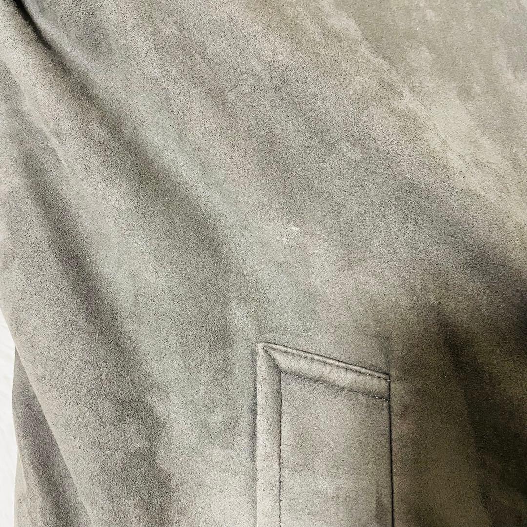 バーバリーロンドン　フェイクレザー　ステンカラーコート　ノバチェックライナー　L