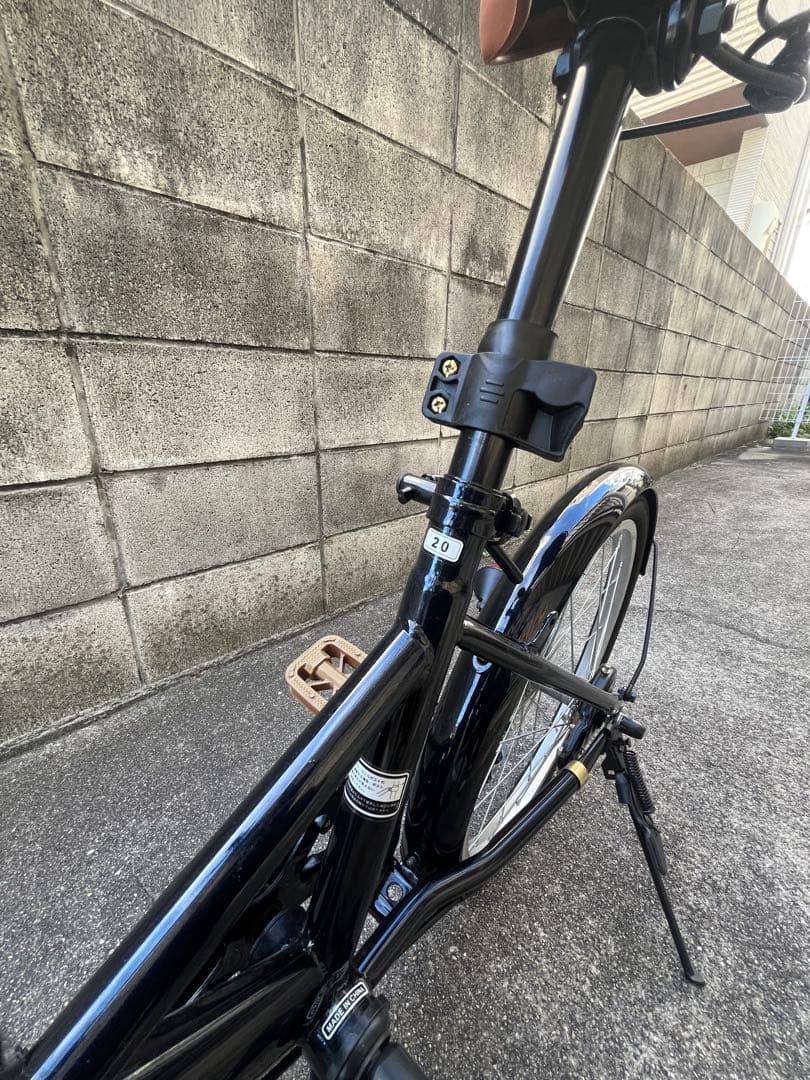 神戸★ほぼ未使用(詳細下記)★折りたたみ自転車★20インチ★6ギア★カゴつき