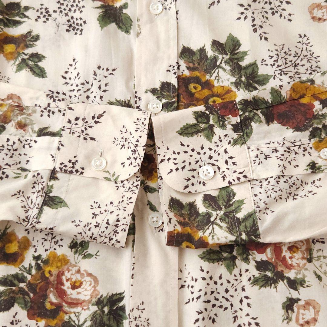 キャバン 花柄 長袖コットンシャツ Lサイズ オーバーサイズ 極美品