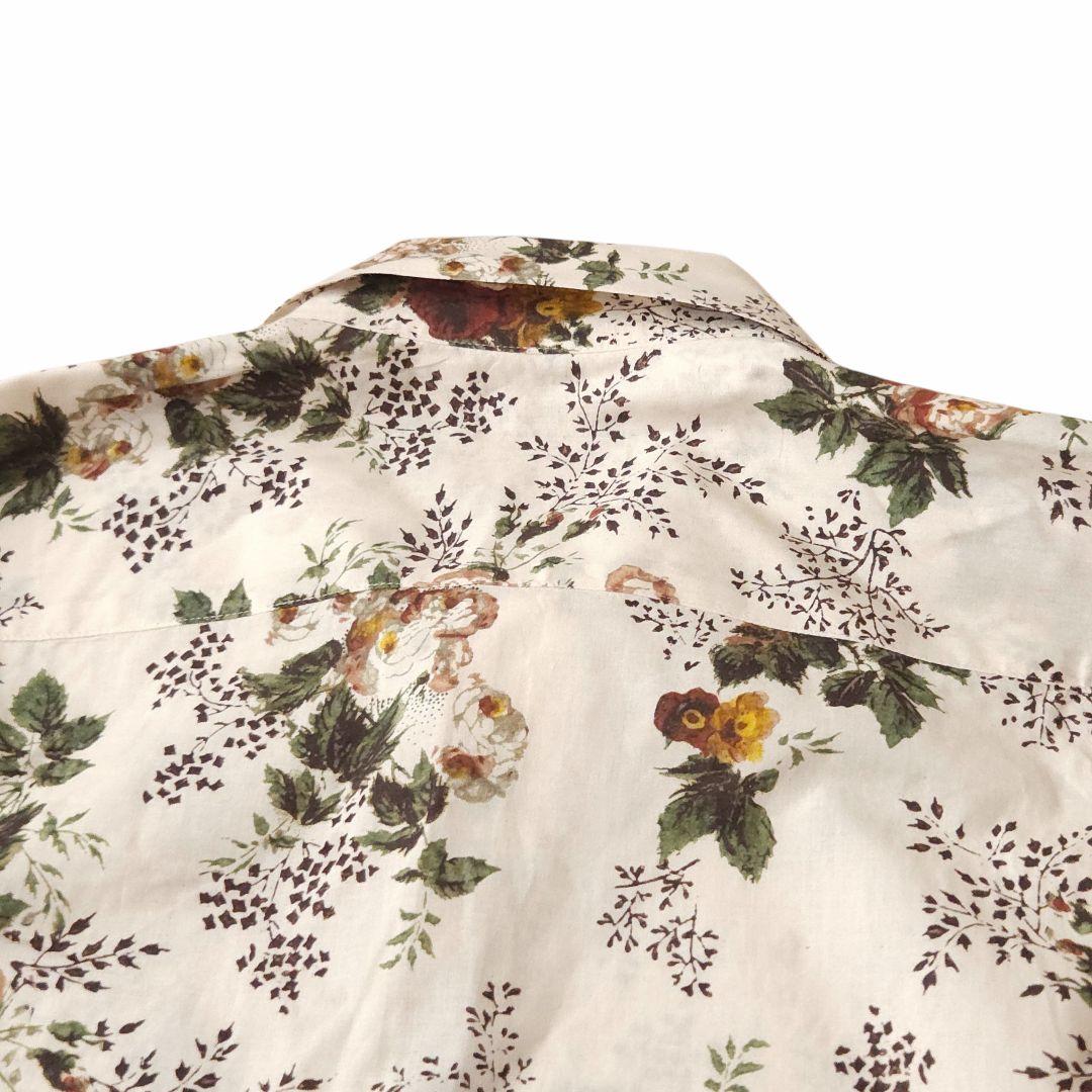 キャバン 花柄 長袖コットンシャツ Lサイズ オーバーサイズ 極美品