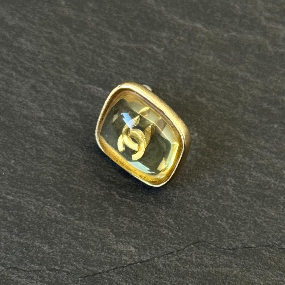 CHANEL シャネル ココ クリア ピアス 片耳 01P