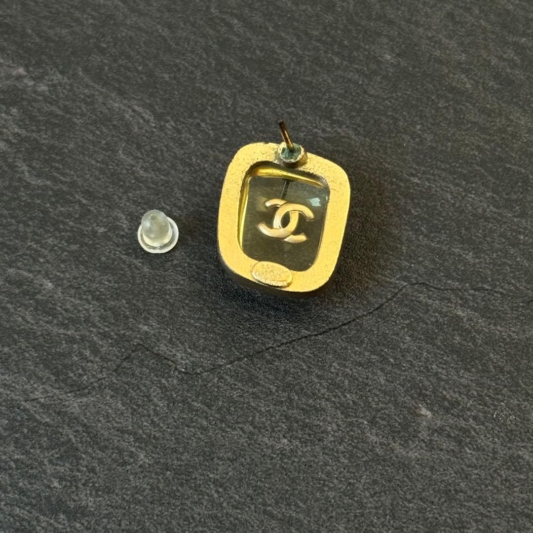 CHANEL シャネル ココ クリア ピアス 片耳 01P