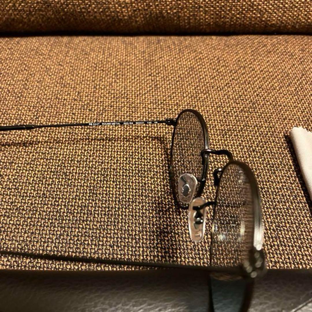 2025！正規品RayBan木村拓哉さんラウンドメタルRB3447 002/64