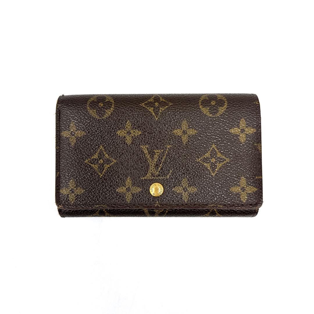 LOUISVUITTON 二つ折り財布 ポルトモネ ビエ トレゾール モノグラム