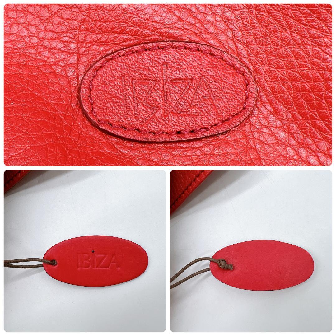 美品 IBIZA リュック　バックパック　花モチーフ　レザー A4可能 f308