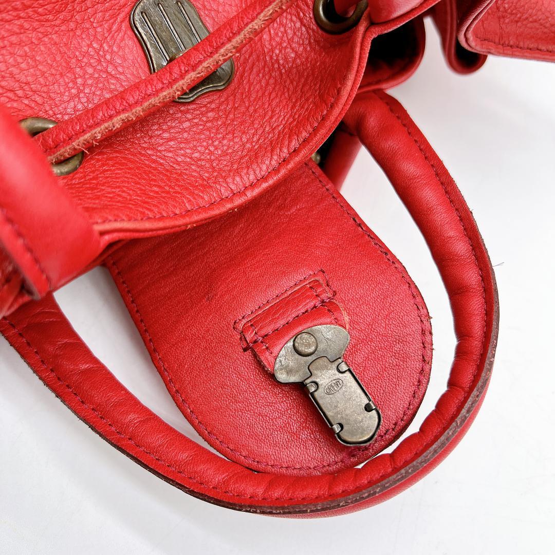 美品 IBIZA リュック　バックパック　花モチーフ　レザー A4可能 f308