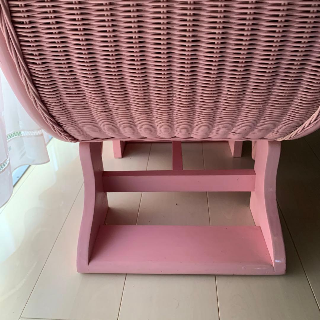 ラタンハートチェスト ピンク - メルカリ